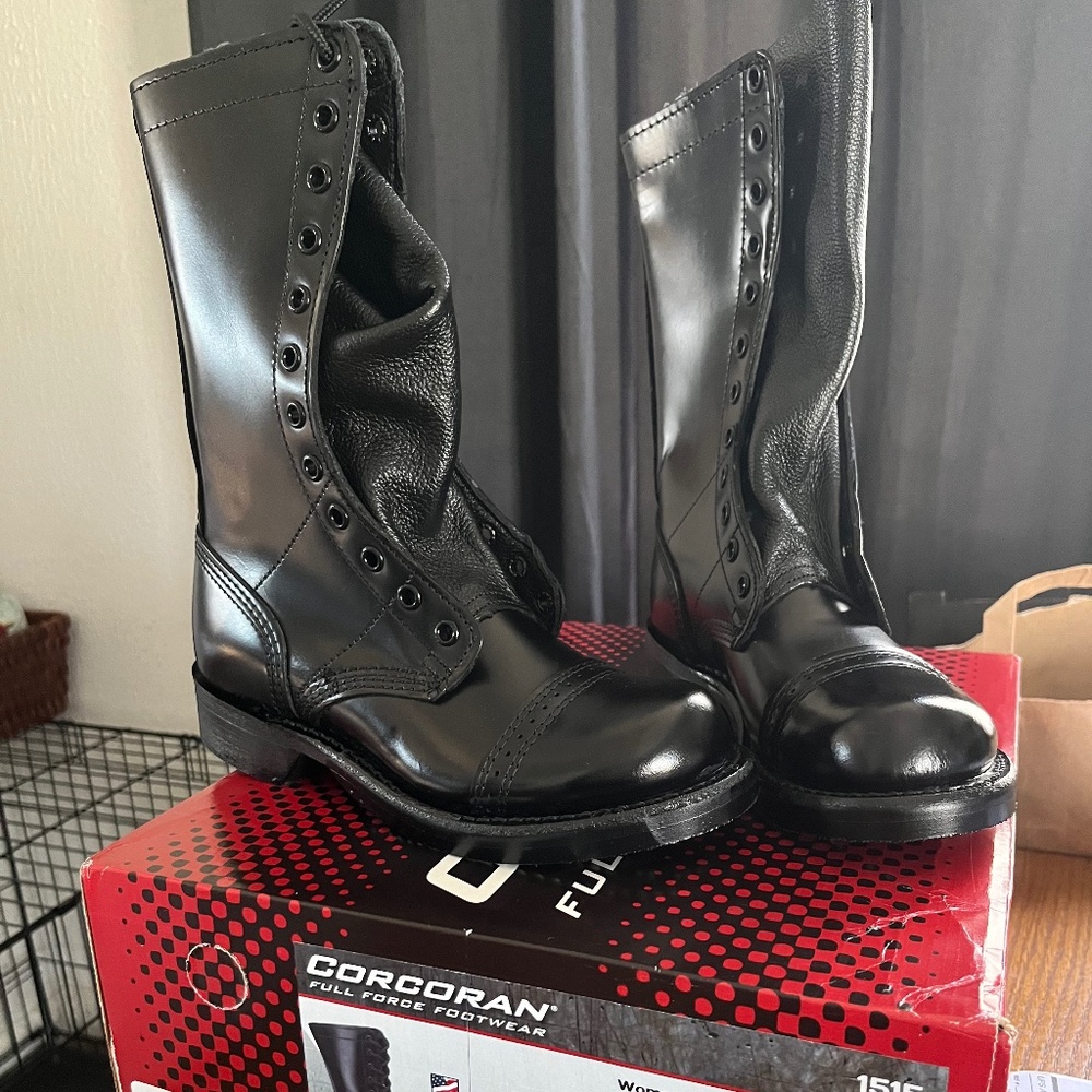 Corcoran Women’s 10” Original Jump Boots 1515 Black Size 5M
